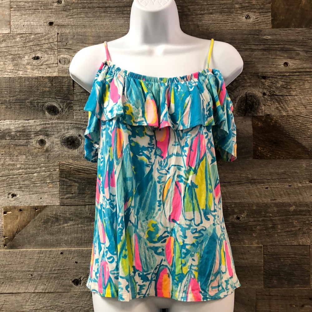 Lilly Pulitzer Off the shoulder tank